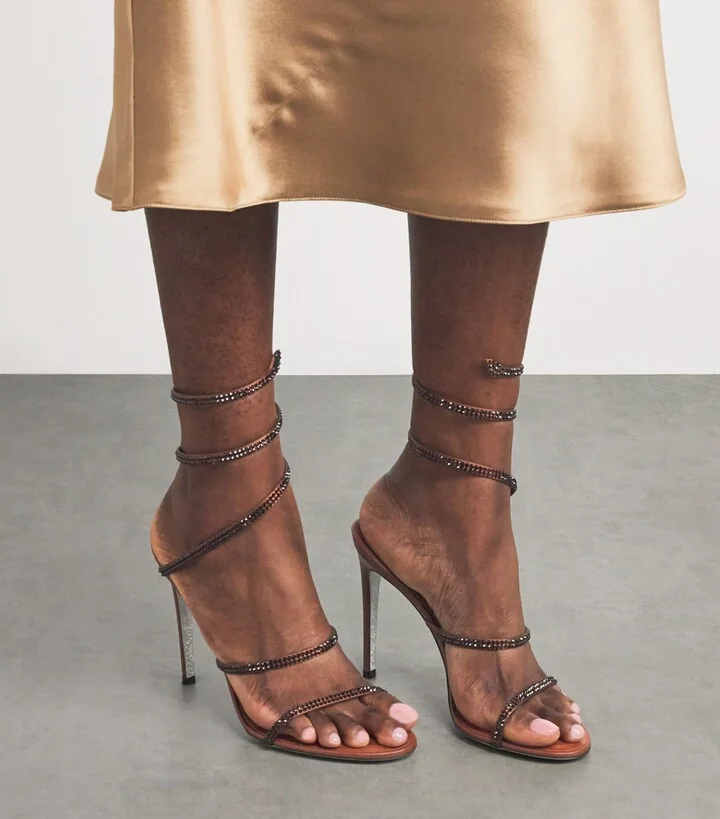 René Caovilla Embellished Cleo Ii Heeled Sandals 105 - Image 2