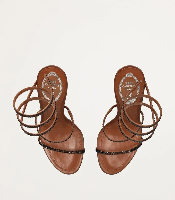 René Caovilla Embellished Cleo Ii Heeled Sandals 105 - Image 6