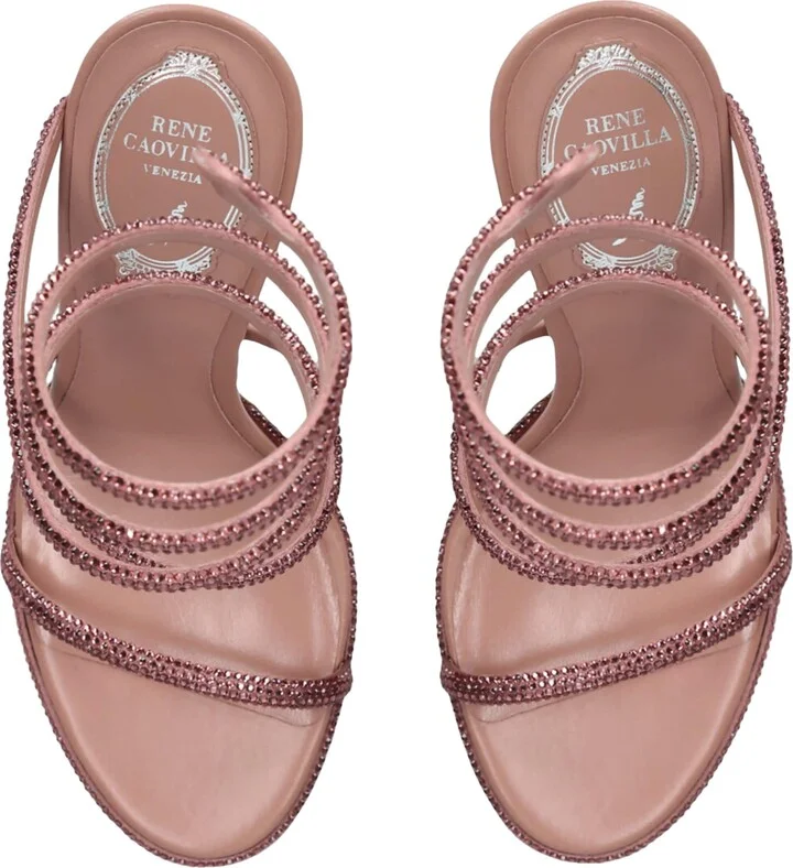 René Caovilla Embellished Cleo Sandals 105 - Image 4