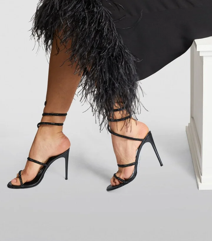 René Caovilla Embellished Cleo Sandals 105 - Image 2