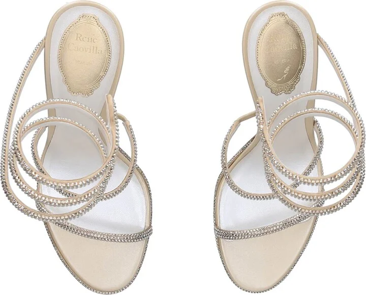 René Caovilla Embellished Cleo Sandals 105 - Image 4