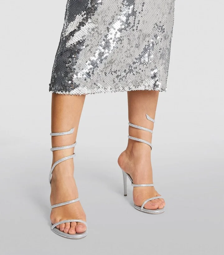 René Caovilla Embellished Cleo Sandals 105 - Image 2