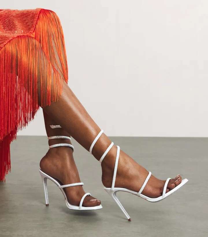 René Caovilla Embellished Cleo Sandals 105 - Image 2