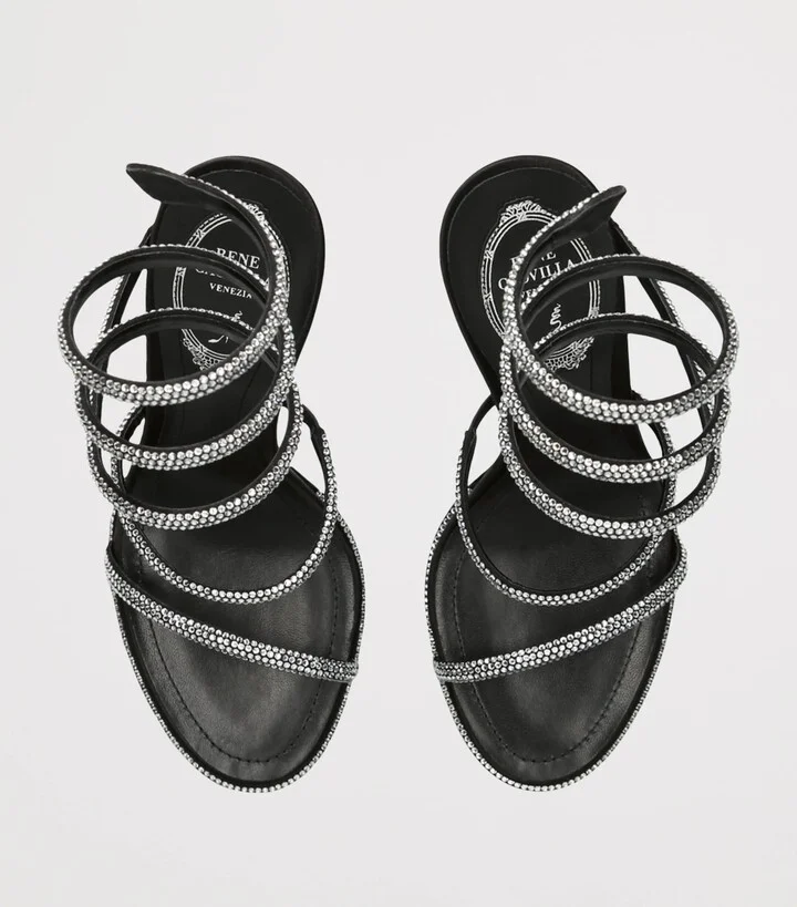 René Caovilla Embellished Cleo Sandals 105 - Image 4