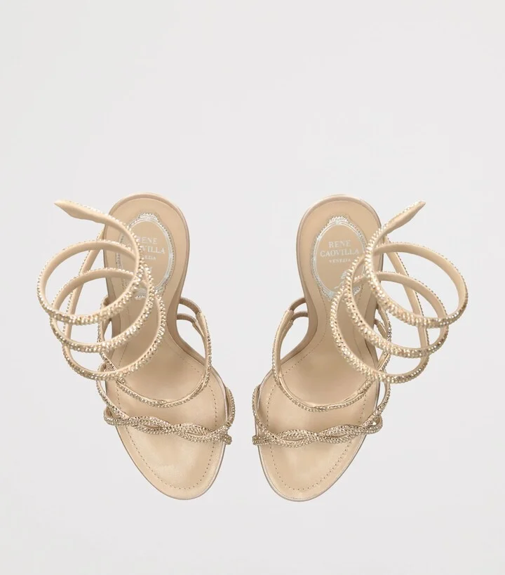René Caovilla Embellished Cleo Sandals 105 - Image 4