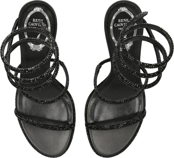 René Caovilla Embellished Cleo Sandals 80 - Image 4