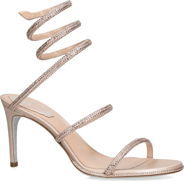 René Caovilla Embellished Cleo Sandals 80 - Image 3