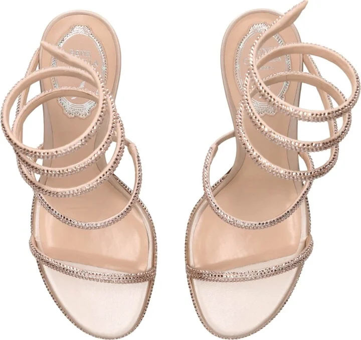 René Caovilla Embellished Cleo Sandals 80 - Image 4