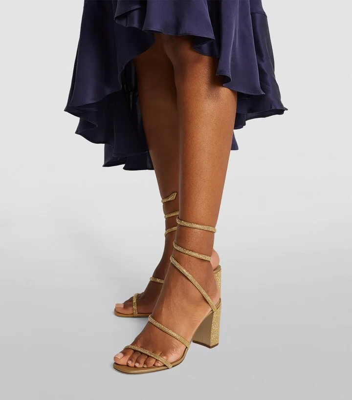 René Caovilla Embellished Cleo Sandals 80 - Image 2