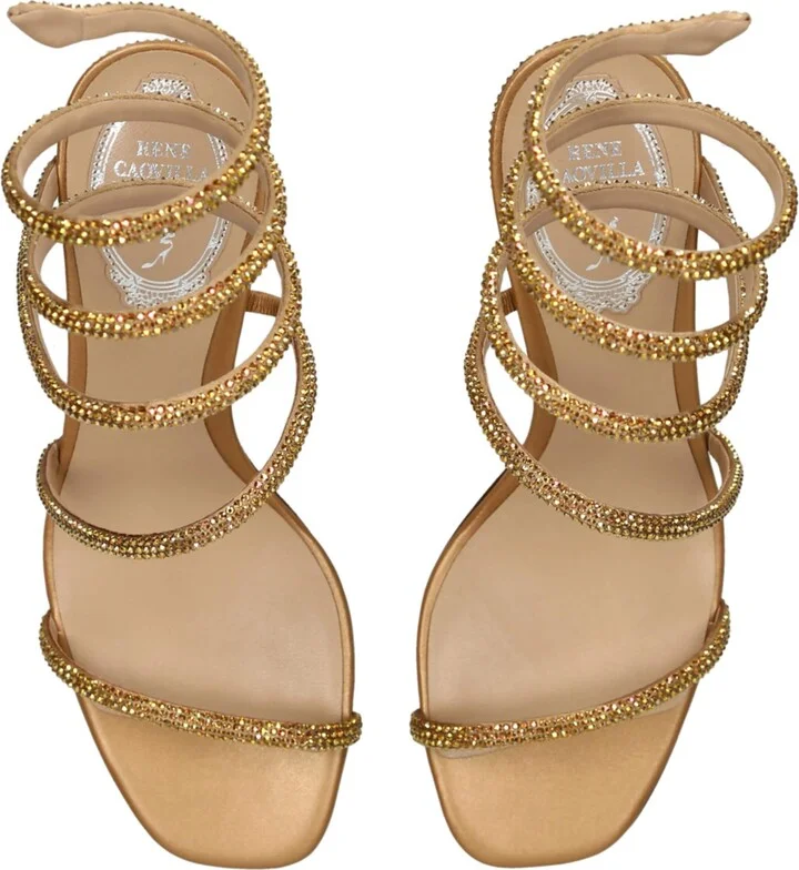 René Caovilla Embellished Cleo Sandals 80 - Image 3