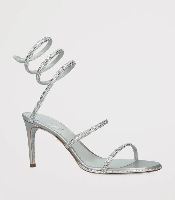 René Caovilla Embellished Cleo Sandals 80 - Image 3