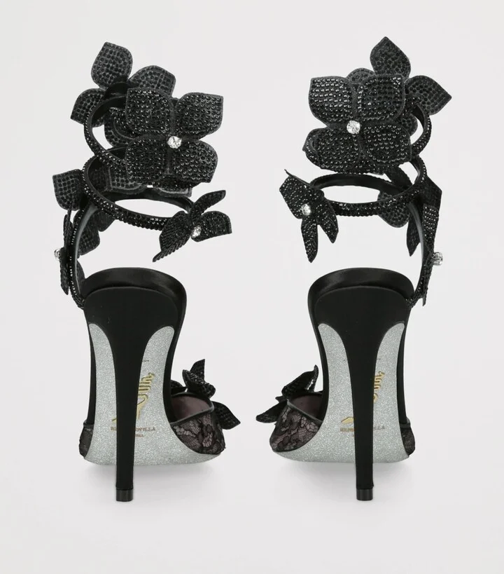 René Caovilla Embellished Floriane Pumps 105 - Image 2