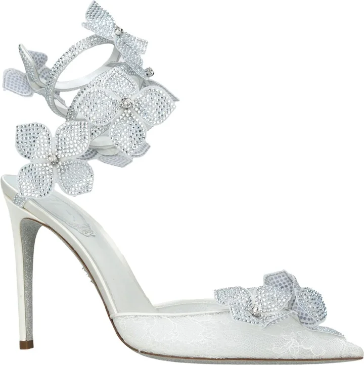 René Caovilla Embellished Floriane Pumps 105