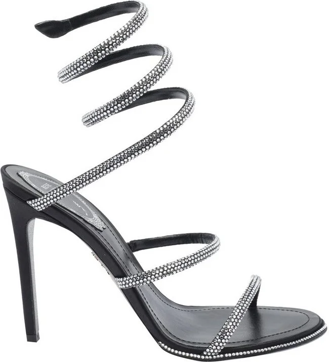 René Caovilla Embellished Heeled Sandals