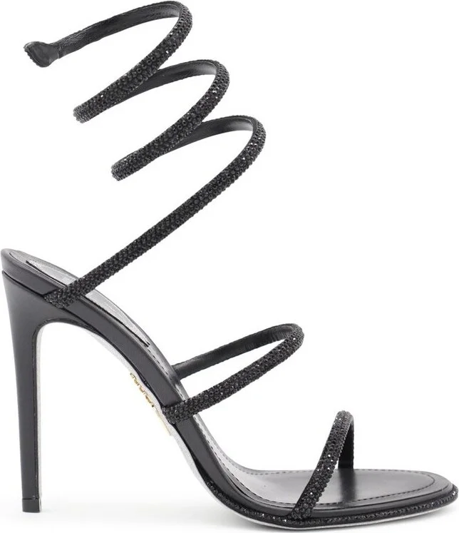 René Caovilla Embellished Heeled Sandals