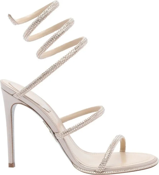 René Caovilla Embellished Heeled Sandals