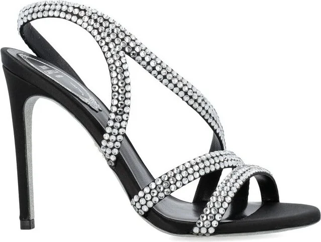 René Caovilla Embellished High-Heeled Sandals