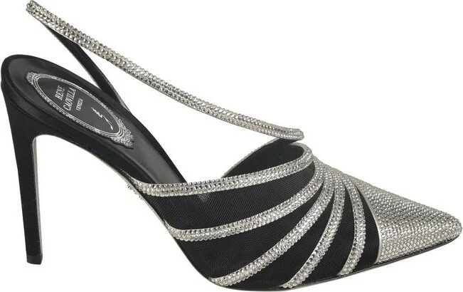René Caovilla Embellished Slingback Pumps