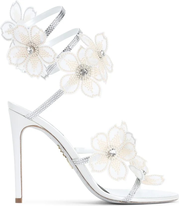 René Caovilla Flower Sandals - Image 2