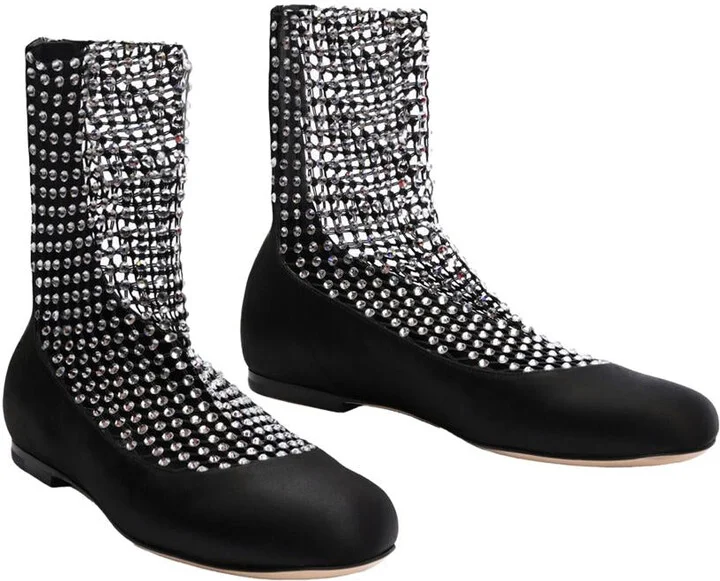 René Caovilla Galaxia 10 Ballerinas With Rhinestones Shoes - Image 3