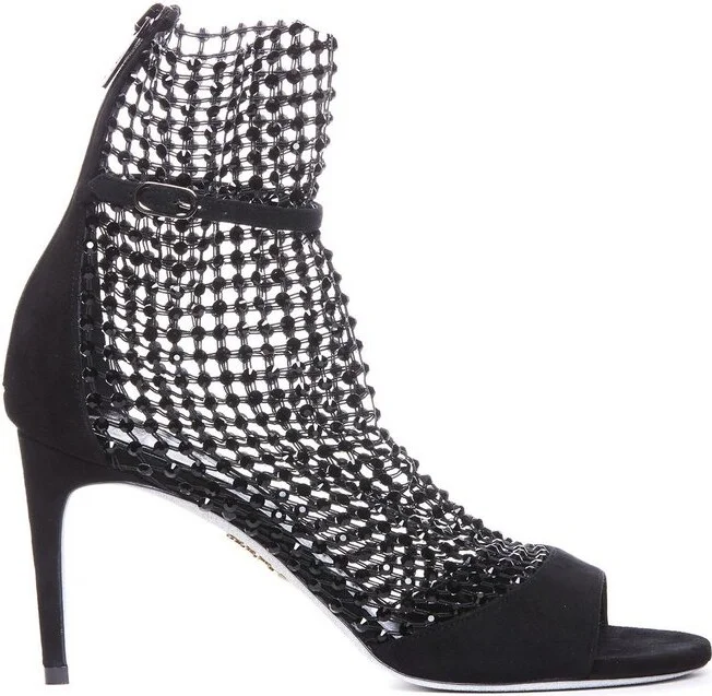 René Caovilla Galaxia Embellished Open Toe Sandals