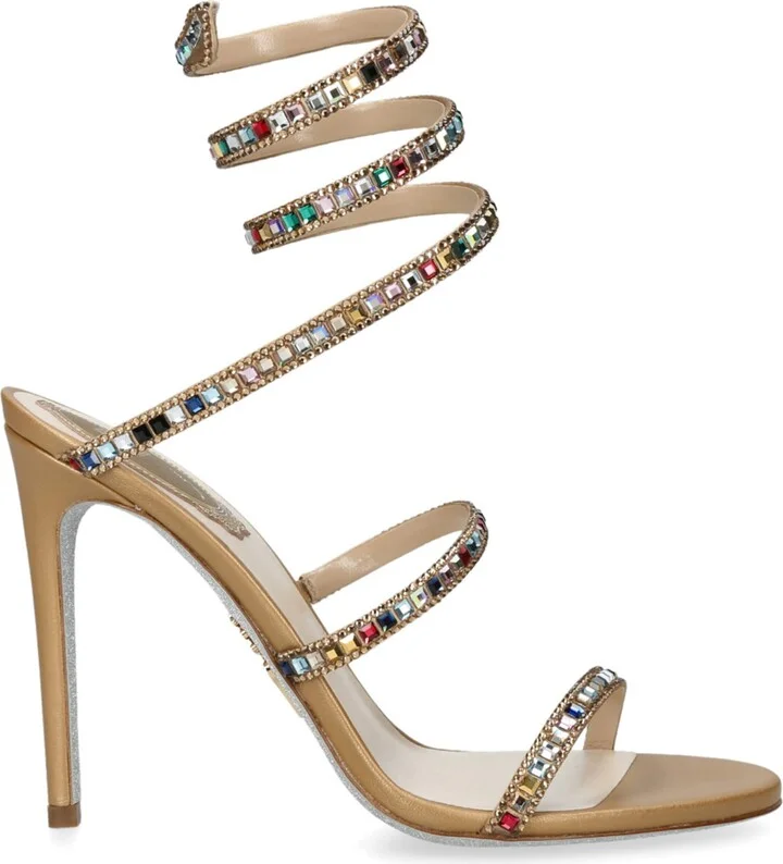 René Caovilla Gem-Embellished Cleo Sandals 105