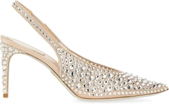 René Caovilla Gilda Embellished Pumps