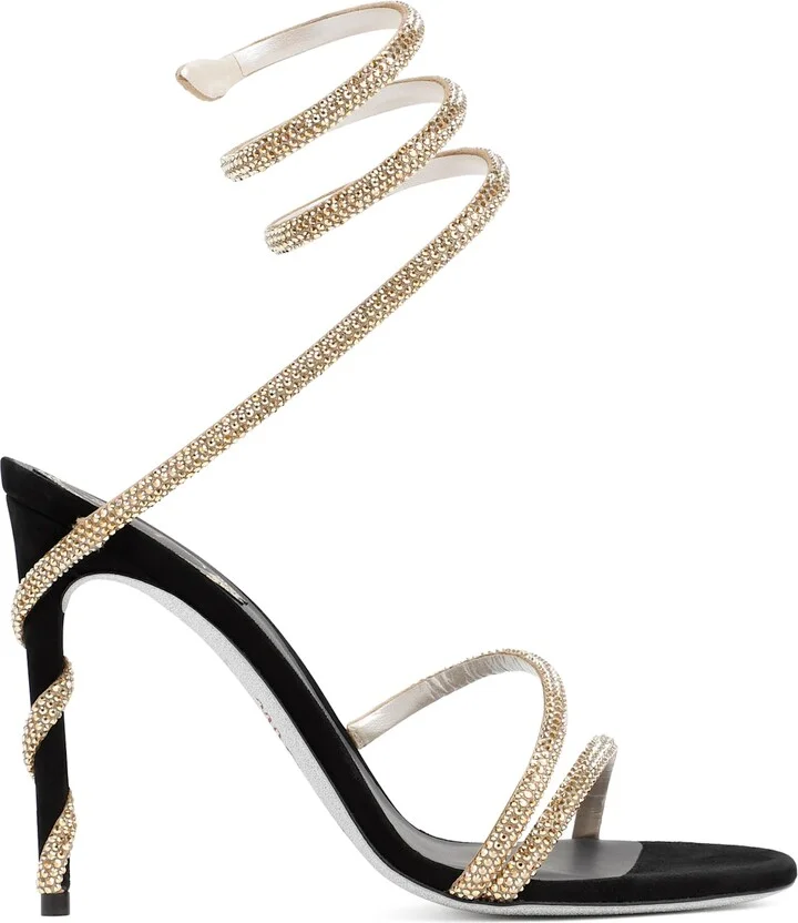 Renè Caovilla Golden Margot Spiral Sandals - Image 2