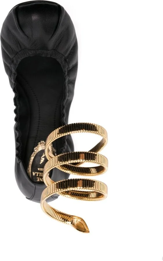 RENE' CAOVILLA Juniper Leather Ballets - Image 2