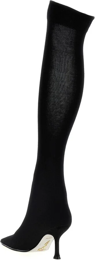 René Caovilla Knitted Boots - Image 3