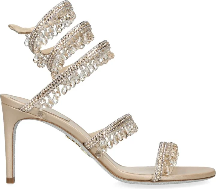 René Caovilla Leather Chandelier Sandals 80