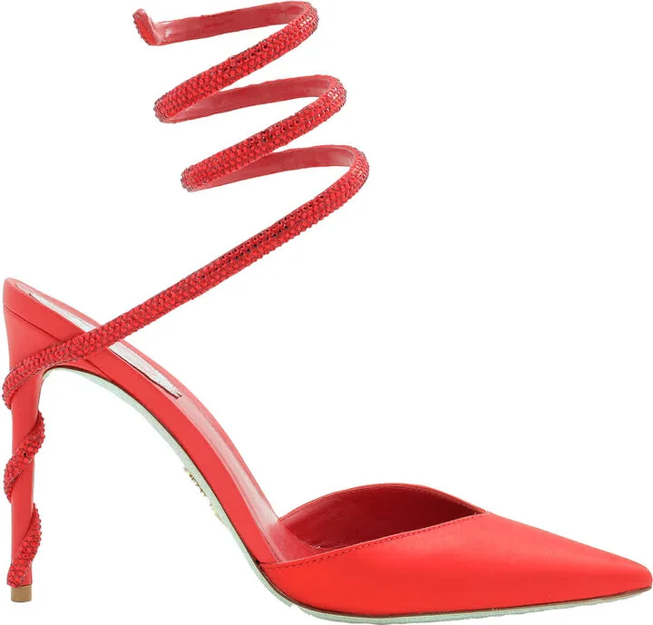 Rene Caovilla Margot 105 Satin Pumps