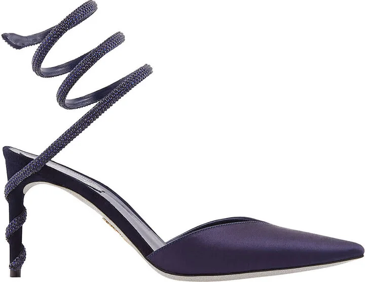 Rene Caovilla Margot 80 Satin Pumps