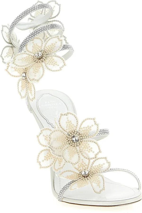 René Caovilla 'Peach Flower' Sandals - Image 2