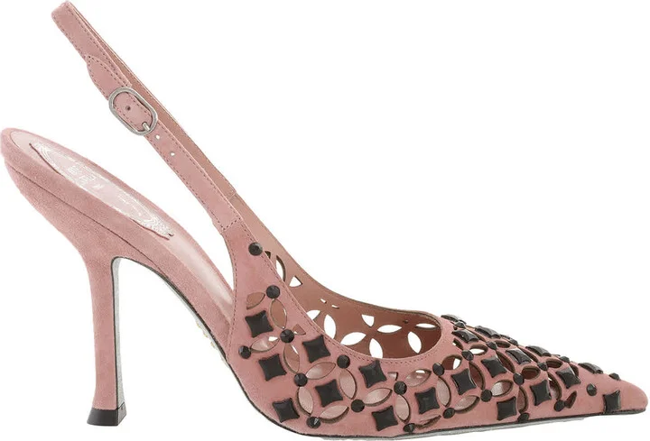 Rene Caovilla Petra Point-Toe Slingback Pumps