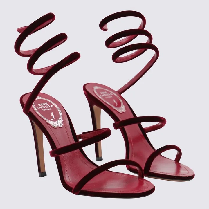René Caovilla Red Sandals - Image 2