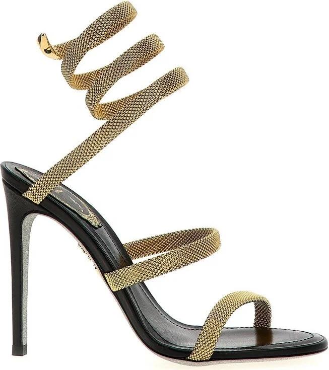 René Caovilla Trigold Cleo Embellished Sandals