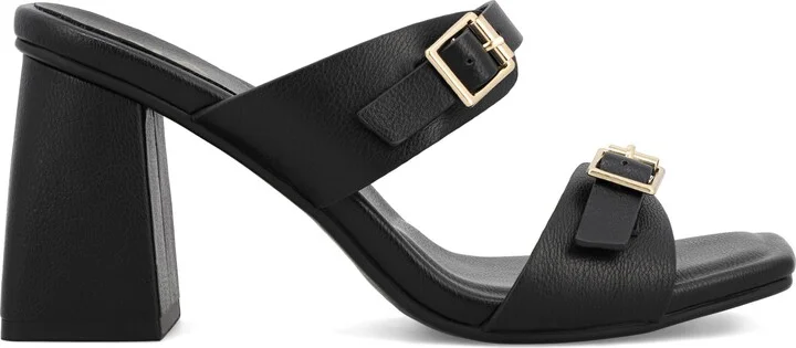 Rene Double Buckle Block Heel Sandal - Image 3