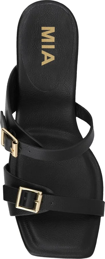 Rene Double Buckle Block Heel Sandal - Image 4