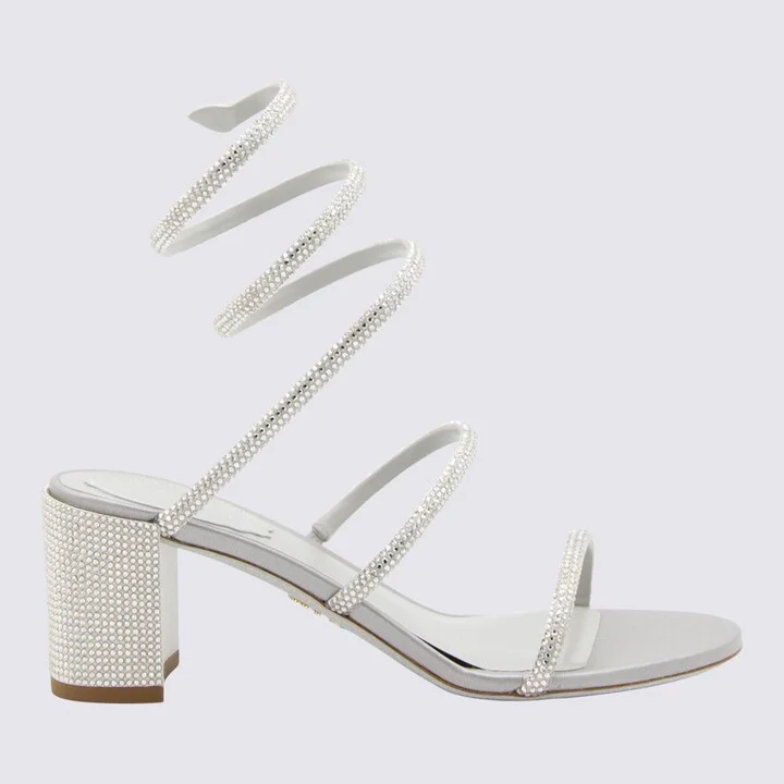 Rene René Cleo Ankle Strap Embellished Sandals