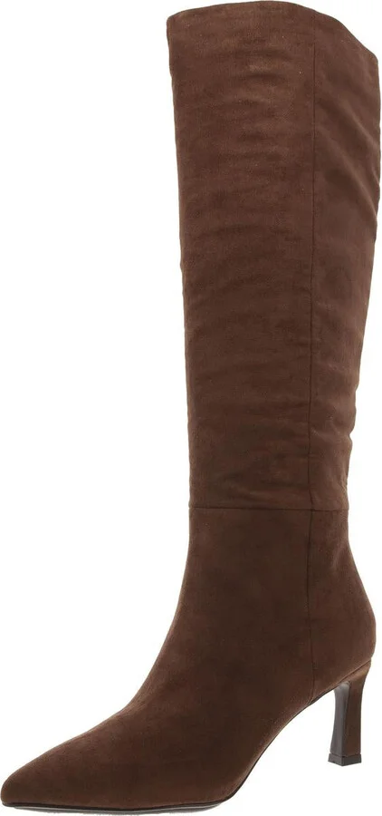 Rene Womens Pointed Toe Tall Knee-High Boots