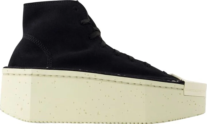 Renga Hi Sneakers - Y-3 - Leather - Black/White