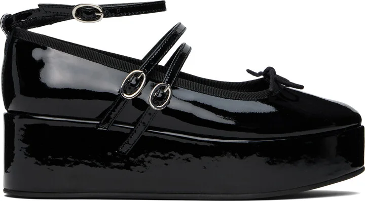 Repetto Black Cendrillon Platform Heels