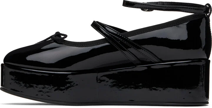 Repetto Black Cendrillon Platform Mary Jane Ballerina Flats - Image 3