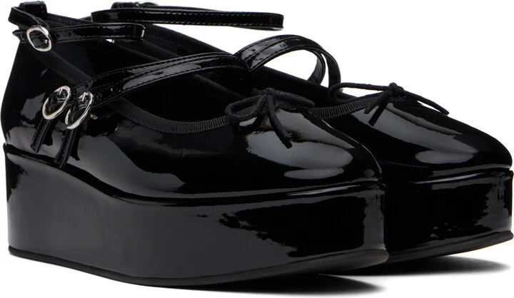 Repetto Black Cendrillon Platform Mary Jane Ballerina Flats - Image 4