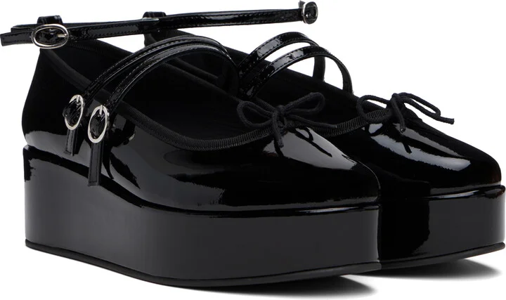 Repetto Black Cendrillon Platform Mary Jane Heels - Image 4