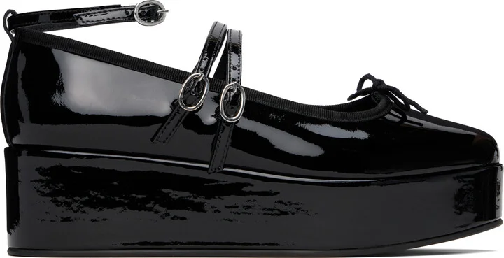 Repetto Black Cendrillon Platform Mary Jane Heels