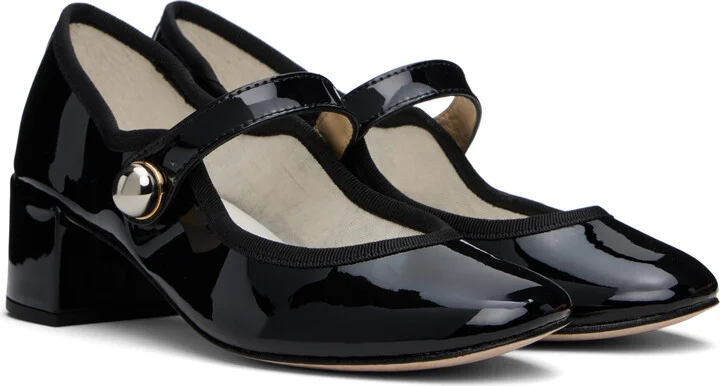Repetto Black Fabienne Mary Jane Heels - Image 4