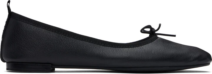 Repetto Black Garance Square-Toe Ballerina Flats