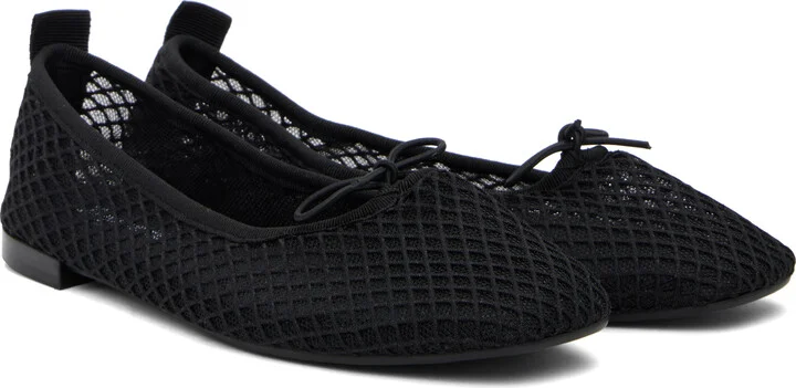 Repetto Black Garence Transparent Rubber Sole Ballerina Flats - Image 4